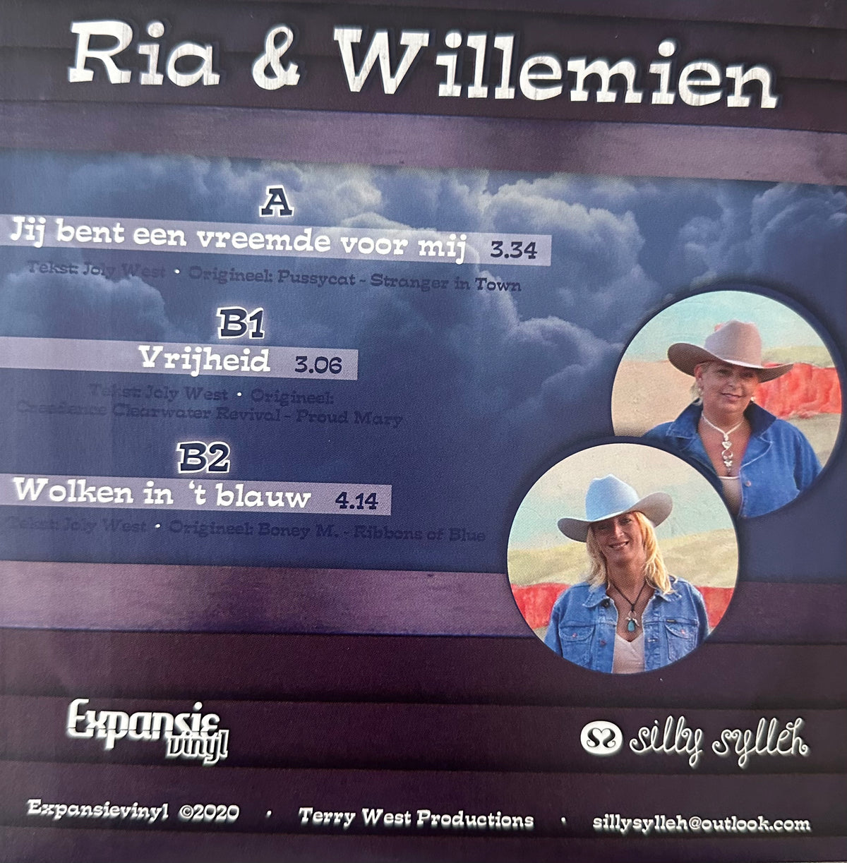 Ria en Willemien - Jij bent een vreemde voor mij - vrijheid - Wolken in ‘t blauw