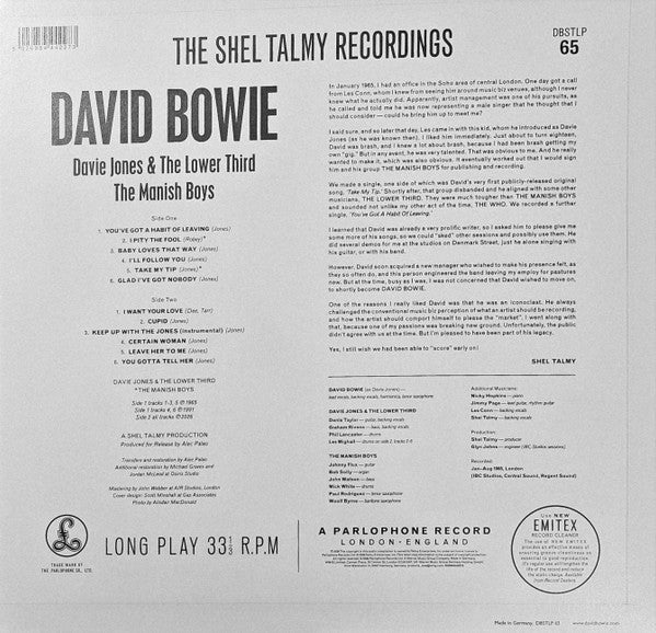 David Bowie - the shel talmy recordings