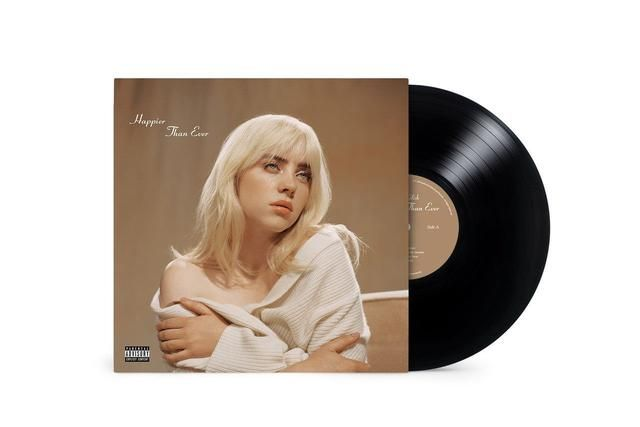 Billie Eilish Happier Than Ever [Recycled Black VINYL]