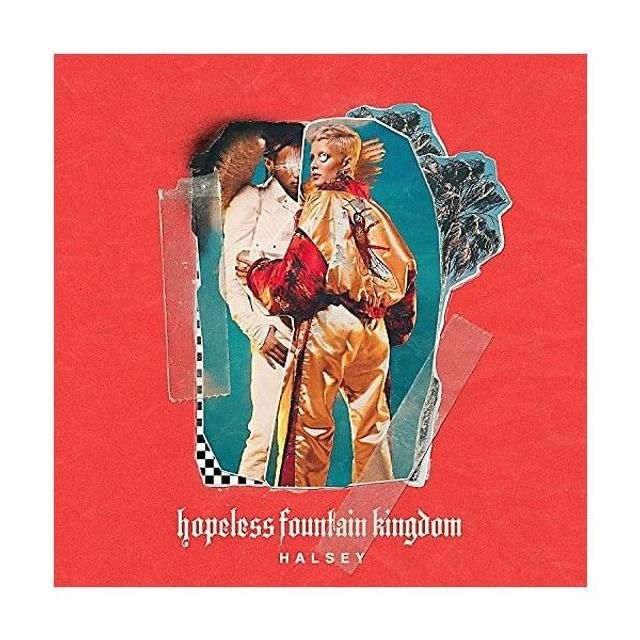 Halsey Hopeless Fountain Kingdom Clear Wax W Heavy Teal Splatter