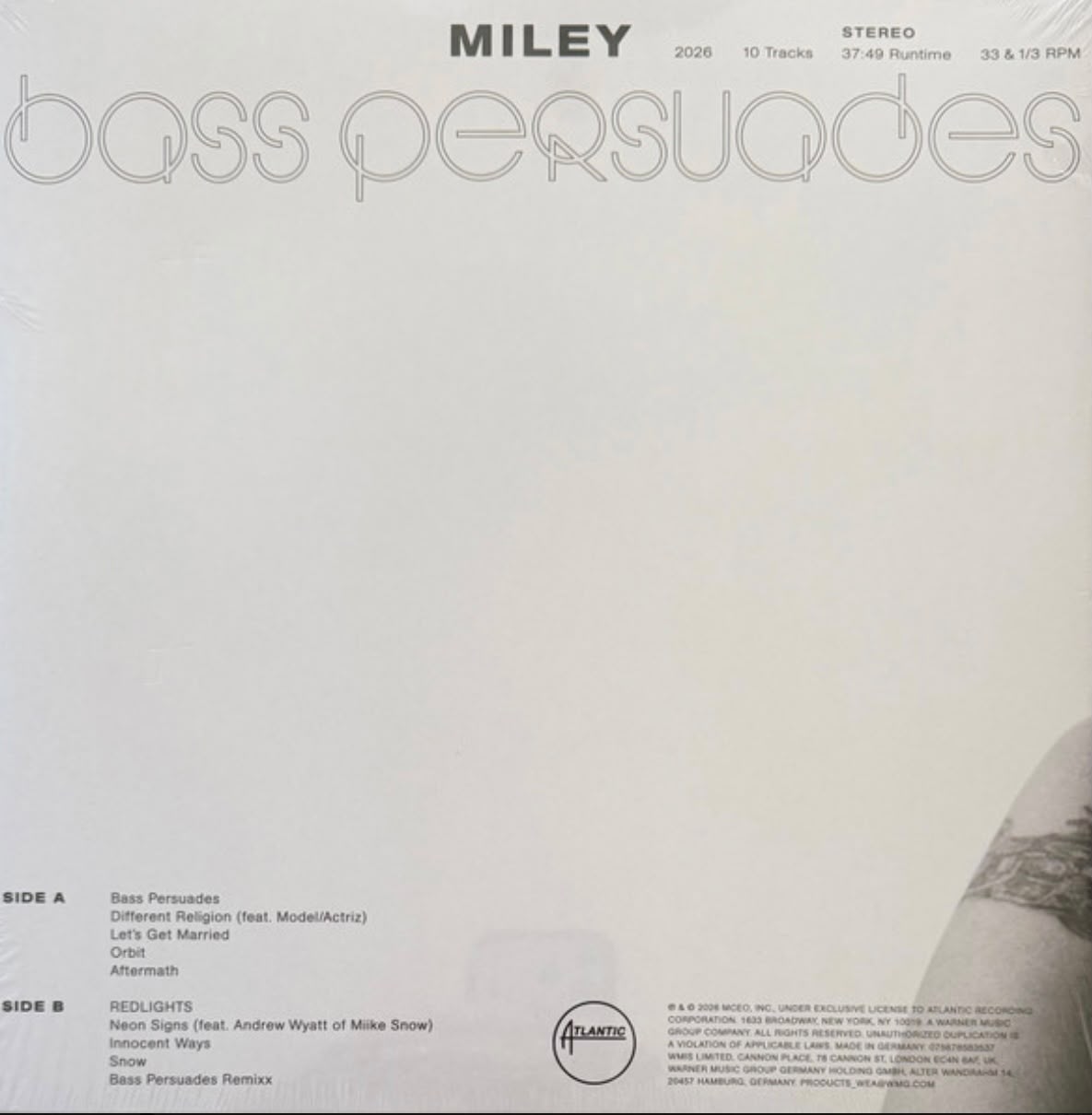 Miley - Bass Persuades -Apple red vinyl